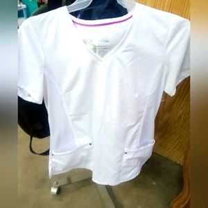 White Scrub Top